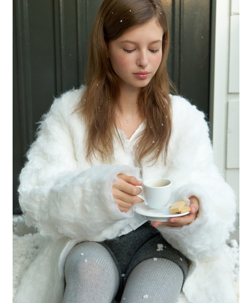 RE_L(リエル)の「Bluff fur cardigan (ivory)(カーディガン/ボレロ・レディース・その他・FREE)」の6枚目の写真