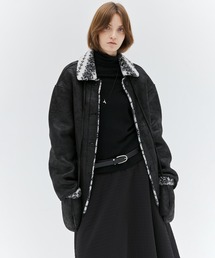 tageechita（タジチタ）の「【tageechita】フェアアイル柄 フェイクムートンジャケット（ムートンコート）」