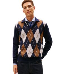 TOMMY HILFIGER | アーガイルラグビーセーター(ニット/セーター)