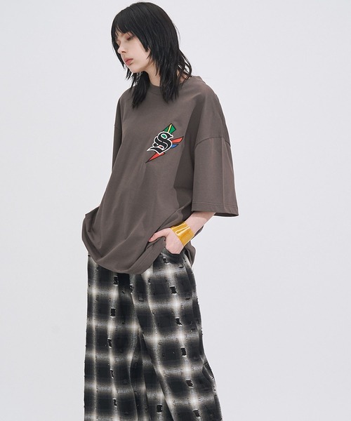 SeeSew（シーソー）の「【UNISEX】KOKOPELI WAPPEN TEE/ココペリワッペンTシャツ（Tシャツ/カットソー・メンズ・ホワイト/チャコールグレー・L/M）」の18枚目の写真