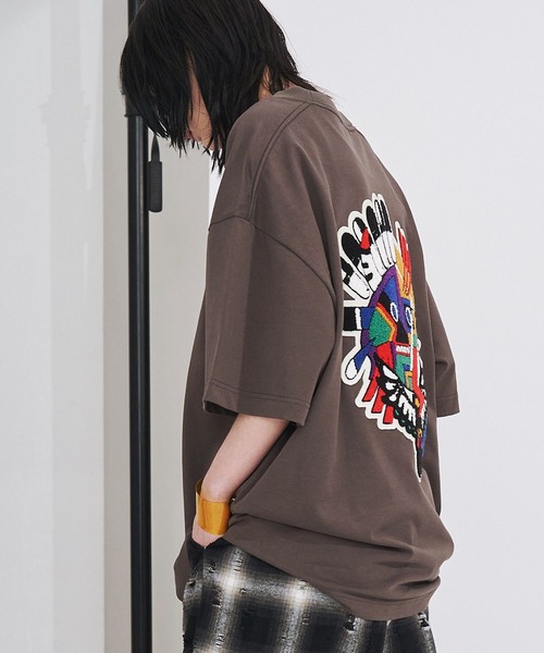 SeeSew（シーソー）の「【UNISEX】KOKOPELI WAPPEN TEE/ココペリワッペンTシャツ（Tシャツ/カットソー・メンズ・ホワイト/チャコールグレー・L/M）」の11枚目の写真