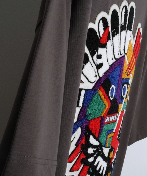 SeeSew（シーソー）の「【UNISEX】KOKOPELI WAPPEN TEE/ココペリワッペンTシャツ（Tシャツ/カットソー・メンズ・ホワイト/チャコールグレー・L/M）」の22枚目の写真