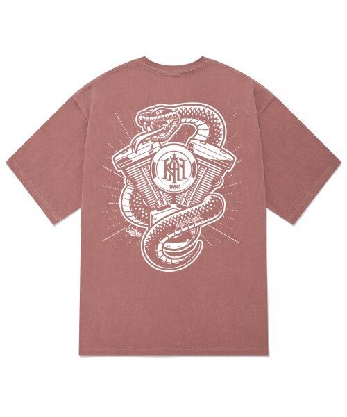 KAN6312(カン6312)の「KTPP0188 ホットロードピグメント半袖Tシャツ - ピンク(Tシャツ/カットソー・メンズ・その他・LARGE/MEDIUM/X-LARGE)」の1枚目の写真