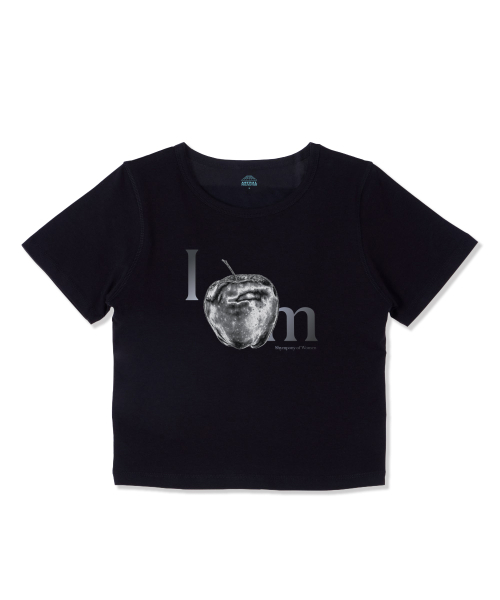 ASTRAL PROJECTION(アストラルプロジェクション)の「アップルスーピマスパンクロップTシャツ_ブラック(Tシャツ/カットソー・レディース・その他・LARGE/MEDIUM/SMALL)」の2枚目の写真