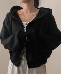 blackdia ocean（ブラックダイヤオーシャン）の「blackdia ocean 裏起毛 ショート Wジップパーカー フーディー（パーカー）」