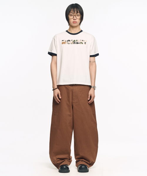 MOO(エムオーオー)の「カモアプリケリング半袖Tシャツ - ホワイト(Tシャツ/カットソー・メンズ・その他・MEDIUM/LARGE)」の2枚目の写真