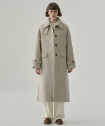 DRAWFIT WOMEN（ドローフィットウーマン）の「ラビットアンゴラウールバルマカンロングコート [オートミール]（チェスターコート）」