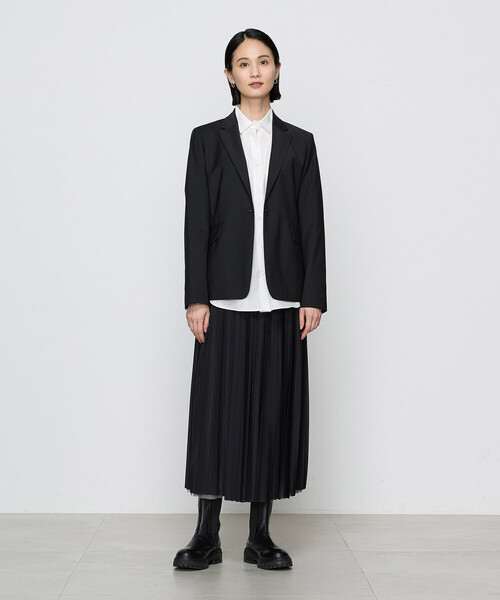 COMME CA(コムサ)の「〔 TALLサイズ 〕【ブライトリーセットアップ】オーガニックタイプライター シャツ(シャツ/ブラウス・レディース・ホワイト・15号/13号)」の5枚目の写真