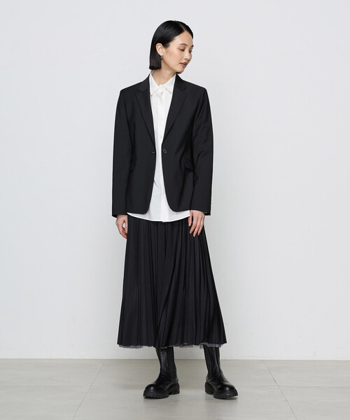 COMME CA(コムサ)の「〔 TALLサイズ 〕【ブライトリーセットアップ】オーガニックタイプライター シャツ(シャツ/ブラウス・レディース・ホワイト・15号/13号)」の6枚目の写真