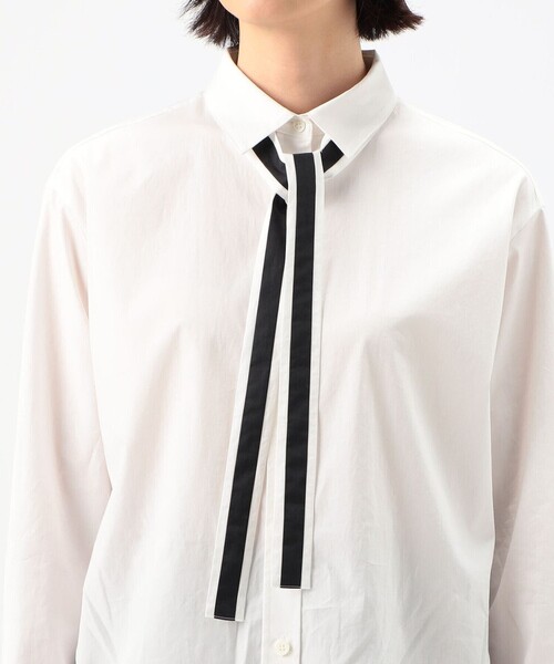 COMME CA(コムサ)の「〔 TALLサイズ 〕【ブライトリーセットアップ】オーガニックタイプライター シャツ(シャツ/ブラウス・レディース・ホワイト・15号/13号)」の12枚目の写真