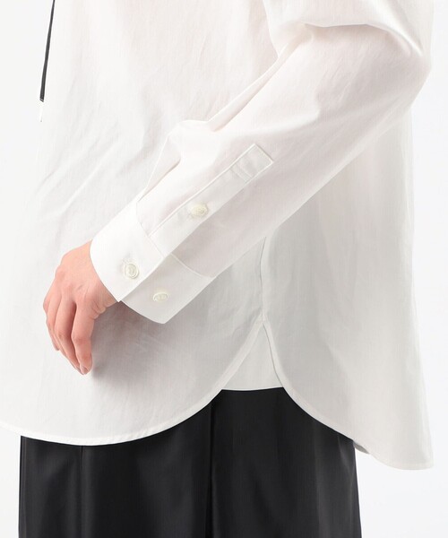 COMME CA(コムサ)の「〔 TALLサイズ 〕【ブライトリーセットアップ】オーガニックタイプライター シャツ(シャツ/ブラウス・レディース・ホワイト・15号/13号)」の13枚目の写真