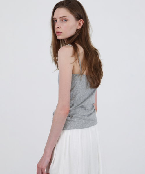 LEVAR(レバー)の「Whenever Standard Sleeveless Top - Melange grey(Tシャツ/カットソー・レディース・ライトグレー・FREE)」の3枚目の写真