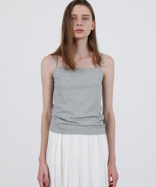 LEVAR(レバー)の「Whenever Standard Sleeveless Top - Melange grey(Tシャツ/カットソー・レディース・ライトグレー・FREE)」の4枚目の写真