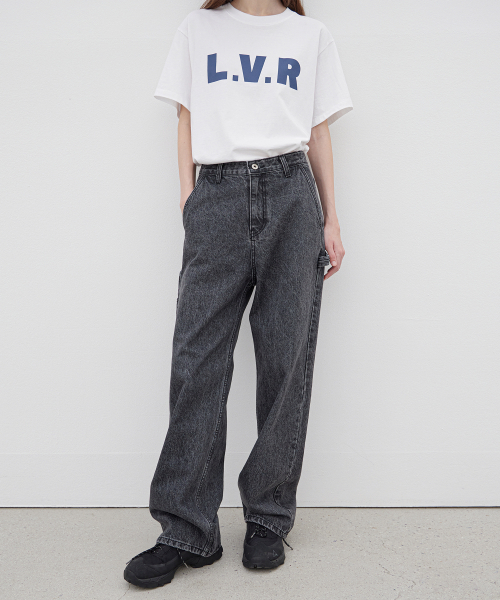 LEVAR（レバー）の「Relaxed Carpenter Denim - Washed Grey（デニムパンツ・レディース・その他・SMALL/MEDIUM/LARGE）」の2枚目の写真