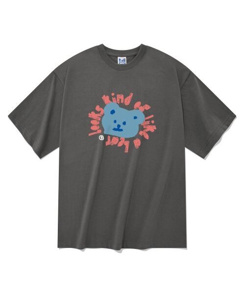 RADINEO(ラディネオ)の「ライクアベア 半袖Tシャツ グレー(Tシャツ/カットソー・メンズ・その他・LARGE/MEDIUM/SMALL/X-LARGE)」の1枚目の写真