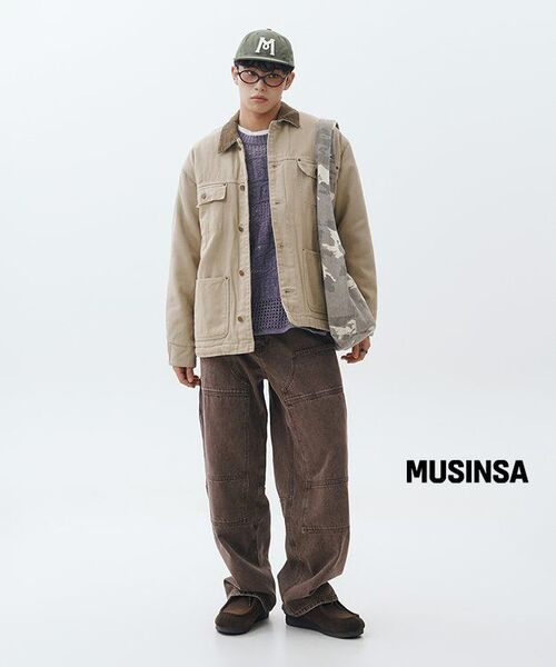 URBANSTOFF(アーバンストッフ)の「ヴィンテージウォッシュドワークジャケット (ベージュ)(デニムジャケット・レディース・その他・MEDIUM/LARGE)」の4枚目の写真