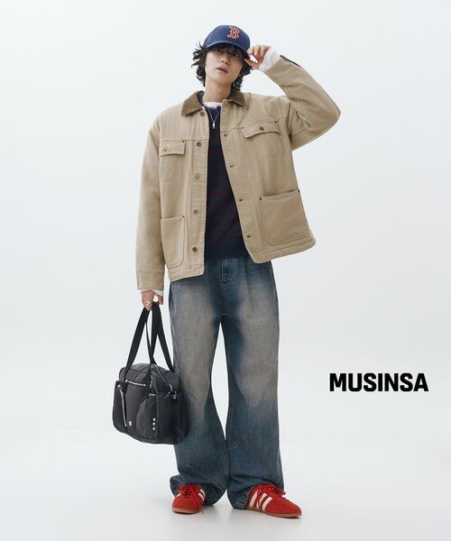URBANSTOFF(アーバンストッフ)の「ヴィンテージウォッシュドワークジャケット (ベージュ)(デニムジャケット・レディース・その他・MEDIUM/LARGE)」の5枚目の写真