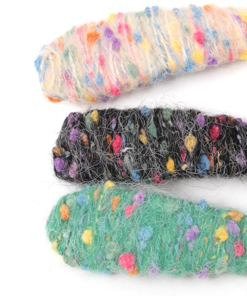 niko and...（ニコアンド）の「ニット2SETヘアピン（ヘアピン・レディース・ブラック/ホワイト/グリーン・0）」の6枚目の写真