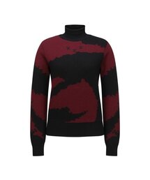 WOMEN PATTEN JACQUARD HIGH NECK SWEATER_WI
