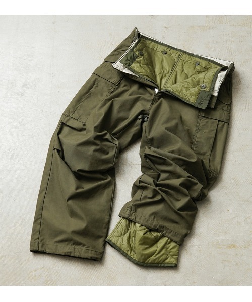 WAIPER.inc（ワイパーインク）の「WAIPER.inc 米軍 M-65 フィールドパンツ キルティング ライナー リップストップ【WP1123】（その他パンツ・メンズ・オリーブ/ブラック・M/S/XL/L/XS）」の2枚目の写真