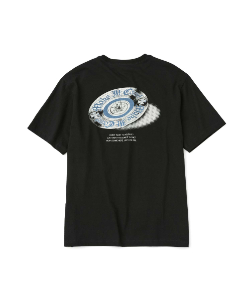 WMC(ダブリューエムシー)の「バイニルグラフィックTシャツ_BLACK(Tシャツ/カットソー・レディース・ブラック・MEDIUM/LARGE/X-LARGE)」の2枚目の写真
