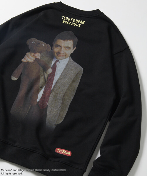 セール】Mr. Bean/ミスタービーン Back Print Sweat /Teddy & Bean