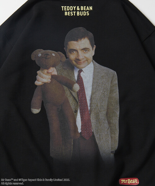 セール】Mr. Bean/ミスタービーン Back Print Sweat /Teddy & Bean