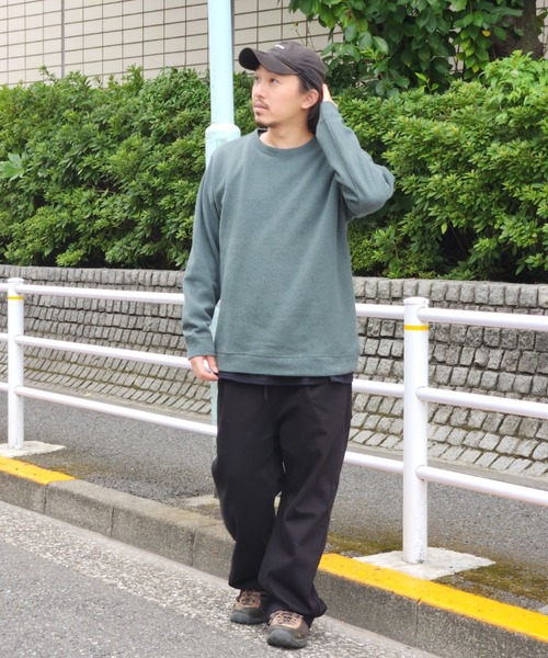 NO NEED(ノーニード)の「裏起毛プルオーバー(Tシャツ/カットソー・メンズ・ブルー/グリーン/ベージュ/ネイビー・S/M/LL/L)」の21枚目の写真