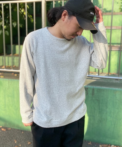 NO NEED(ノーニード)の「裏起毛プルオーバー(Tシャツ/カットソー・メンズ・ブルー/グリーン/ベージュ/ネイビー・S/M/LL/L)」の9枚目の写真