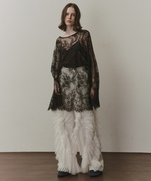 LA BELLE ETUDE（ラベルエチュード）の「2WAY総レースVネックオーバーTOPS（シャツ/ブラウス）」