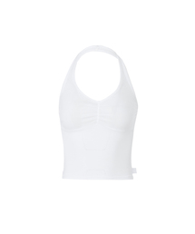 SHIRRING HALTER TOP