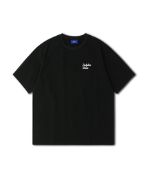 ドルフィンストレッチウーブン半袖Tシャツブラック