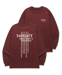 BARIGATE（バリゲート）の「スポッテッドロゴロングスリーブ (BLS034) バーガンディ（Tシャツ/カットソー）」