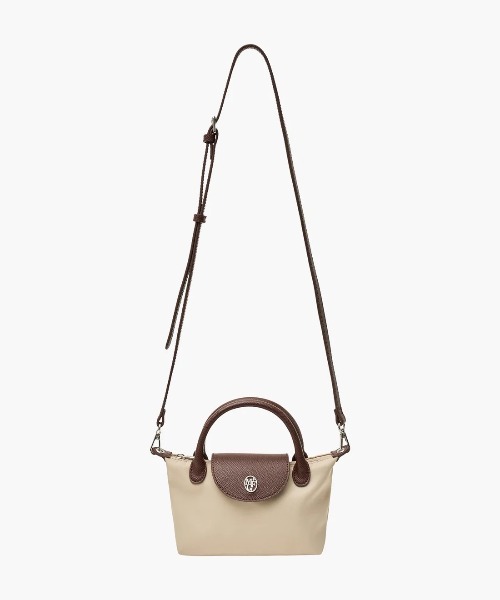 MARITHE + FRANCOIS GIRBAUD（マリテフランソワジルボー）の「CIRCLE LOGO MINI TOTE BAG（トートバッグ・レディース・インディゴブルー/Black/ライトベージュ・フリー）」の9枚目の写真