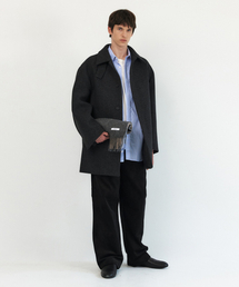 WINDER（ワインダー）の「BONDED WOOL HALF COAT - CHARCOAL（チェスターコート）」