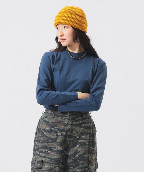 BEAMS BOY（ビームスボーイ）の「ボーイ ベーシック ロングスリーブ（Tシャツ/カットソー・レディース・オフホワイト/チャコールグレー/オレンジ/ネイビー・1/2/3）」の3枚目の写真