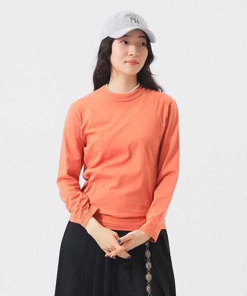 BEAMS BOY（ビームスボーイ）の「ボーイ ベーシック ロングスリーブ（Tシャツ/カットソー・レディース・オフホワイト/チャコールグレー/オレンジ/ネイビー・1/2/3）」の4枚目の写真