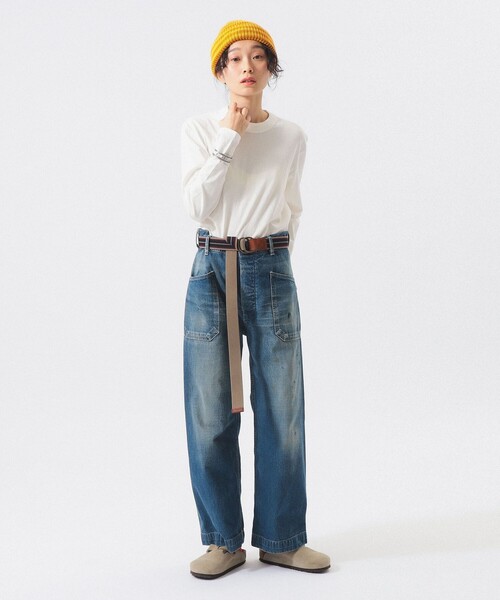 BEAMS BOY（ビームスボーイ）の「ボーイ ベーシック ロングスリーブ（Tシャツ/カットソー・レディース・オフホワイト/チャコールグレー/オレンジ/ネイビー・1/2/3）」の7枚目の写真