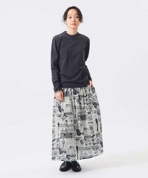 BEAMS BOY（ビームスボーイ）の「ボーイ ベーシック ロングスリーブ（Tシャツ/カットソー・レディース・オフホワイト/チャコールグレー/オレンジ/ネイビー・1/2/3）」の10枚目の写真