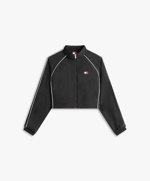 tommy jeans（トミー ジーンズ）の「クロップドウーブントラックジャケット（ブルゾン・レディース・ブラック・MEDIUM/X-SMALL/SMALL）」の5枚目の写真