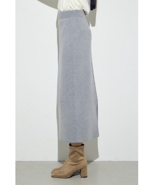 AZUL by moussy(アズールバイマウジー)の「【身長/骨格別着用画像あり】【セットアップ対応】スウェッターニットスカート 春服 秋服 冬服 ロングスカート タイトスカート(スカート・レディース・杢グレー/ライトピンク/ネイビー・FREE)」の15枚目の写真