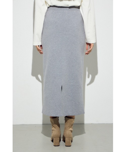 AZUL by moussy(アズールバイマウジー)の「【身長/骨格別着用画像あり】【セットアップ対応】スウェッターニットスカート 春服 秋服 冬服 ロングスカート タイトスカート(スカート・レディース・杢グレー/ライトピンク/ネイビー・FREE)」の16枚目の写真