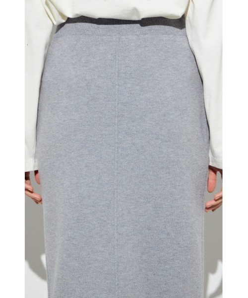 AZUL by moussy(アズールバイマウジー)の「【身長/骨格別着用画像あり】【セットアップ対応】スウェッターニットスカート 春服 秋服 冬服 ロングスカート タイトスカート(スカート・レディース・杢グレー/ライトピンク/ネイビー・FREE)」の18枚目の写真