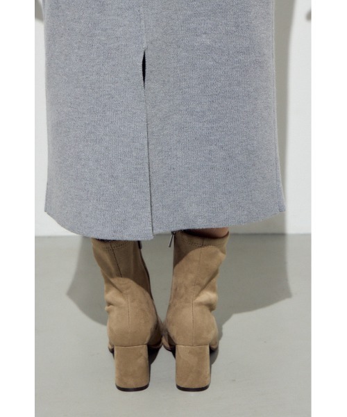 AZUL by moussy(アズールバイマウジー)の「【身長/骨格別着用画像あり】【セットアップ対応】スウェッターニットスカート 春服 秋服 冬服 ロングスカート タイトスカート(スカート・レディース・杢グレー/ライトピンク/ネイビー・FREE)」の20枚目の写真
