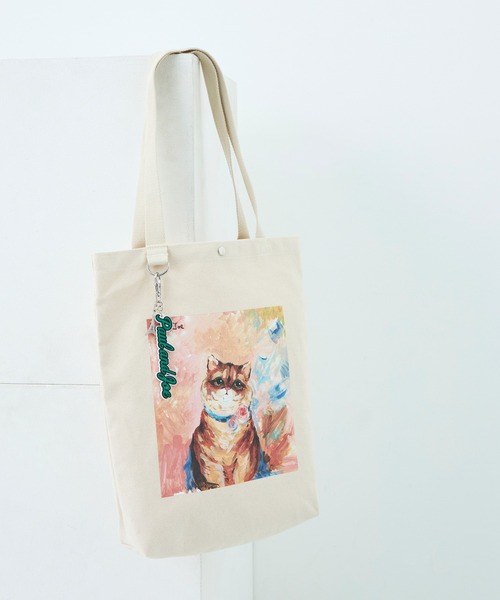 PAUL & JOE ACCESSOIRES（ポールアンドジョーアクセソワ）の「PAUL & JOE ACCESSOIRES (ポール＆ジョーアクセソワ)タテ型トートバッグ A4対応 PJA-B1422 CANVAS（トートバッグ・レディース・ブルー/ブラック/イエロー/ブラウン・FREE）」の2枚目の写真