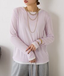 【2点セット/春まで着れる】2セットシアーロンT