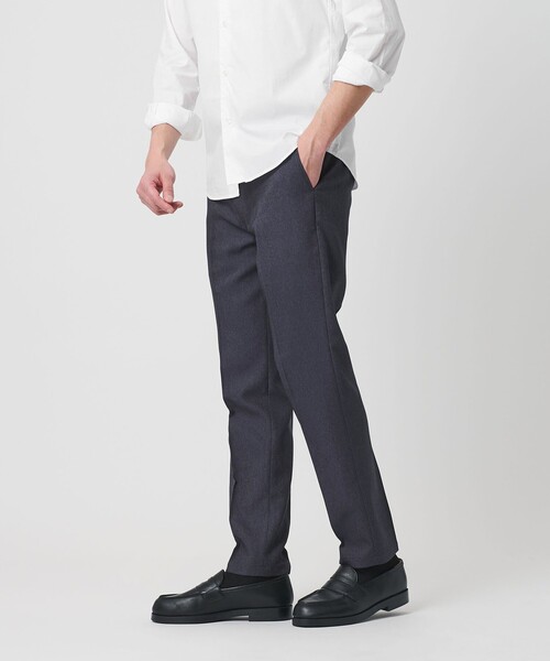 BEAUTY&YOUTH UNITED ARROWS(ビューティーアンドユースユナイテッドアローズ)の「【WEB限定 WARDROBE SMART】デニムライク ノープリーツ パンツ(スラックス・メンズ・ネイビー・S/M/L/XL)」の2枚目の写真