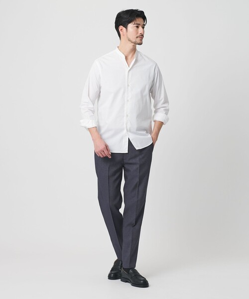 BEAUTY&YOUTH UNITED ARROWS(ビューティーアンドユースユナイテッドアローズ)の「【WEB限定 WARDROBE SMART】デニムライク ノープリーツ パンツ(スラックス・メンズ・ネイビー・S/M/L/XL)」の3枚目の写真
