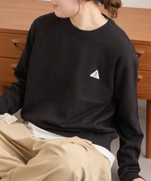 GEVACO（ゲバコ）の「【GEVACO】コットンラウンドネックニット（ニット/セーター・レディース・ブラック/ピンク/ライム・ONE SIZE）」の2枚目の写真