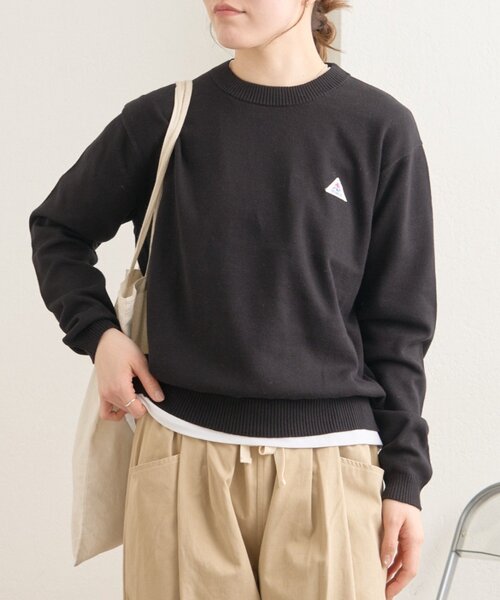 GEVACO（ゲバコ）の「【GEVACO】コットンラウンドネックニット（ニット/セーター・レディース・ブラック/ピンク/ライム・ONE SIZE）」の5枚目の写真